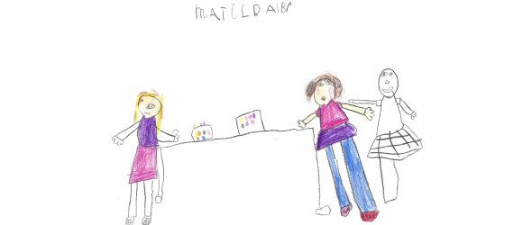 Tableau peint de Matilda : Coiffeuse