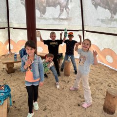 Ontbijt in de Tipi